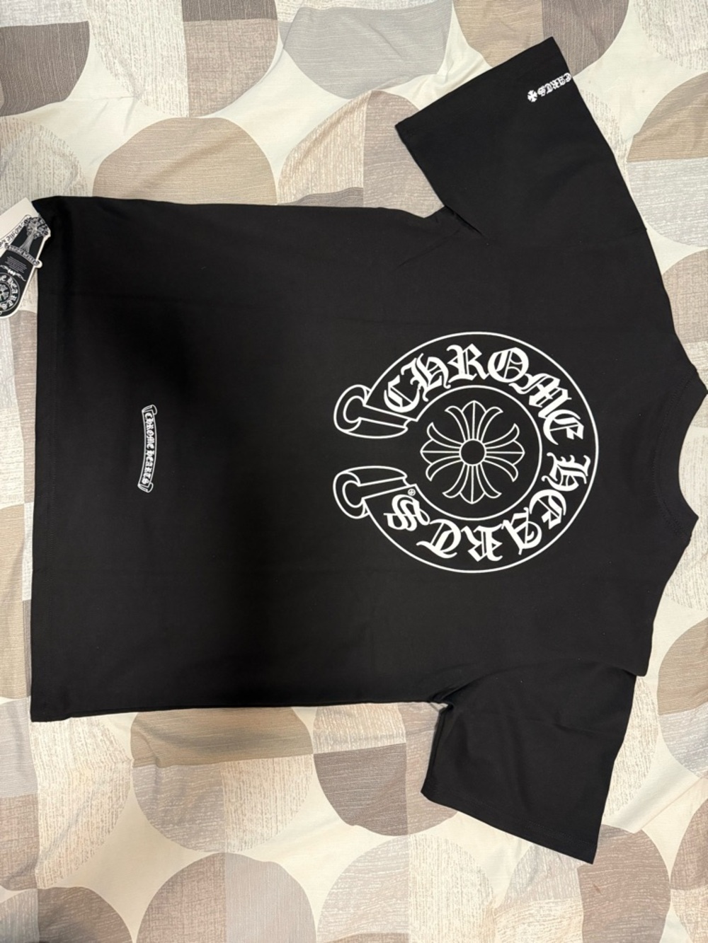 Chrome Hearts Horse Shoe Logo
Pocket Short Sleeve Black T-Shirt
Size XXL